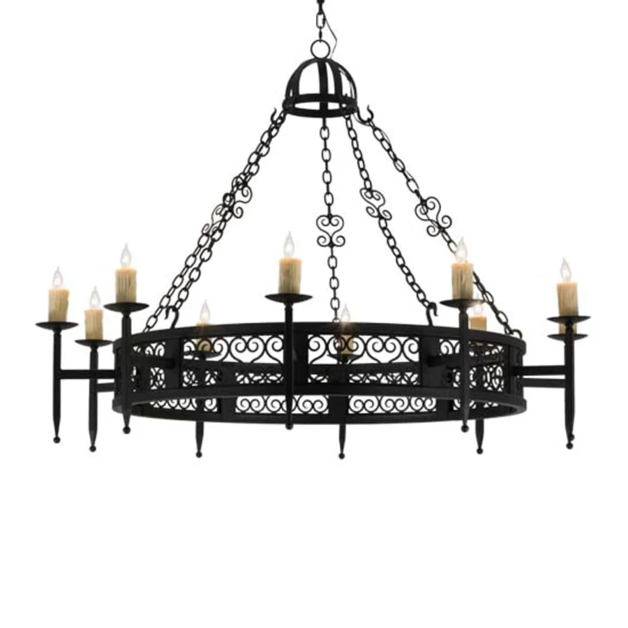 Meyda Tiffany Toscano 10 Light 60" Wide Taper Candle Style Chandelier - Image 1