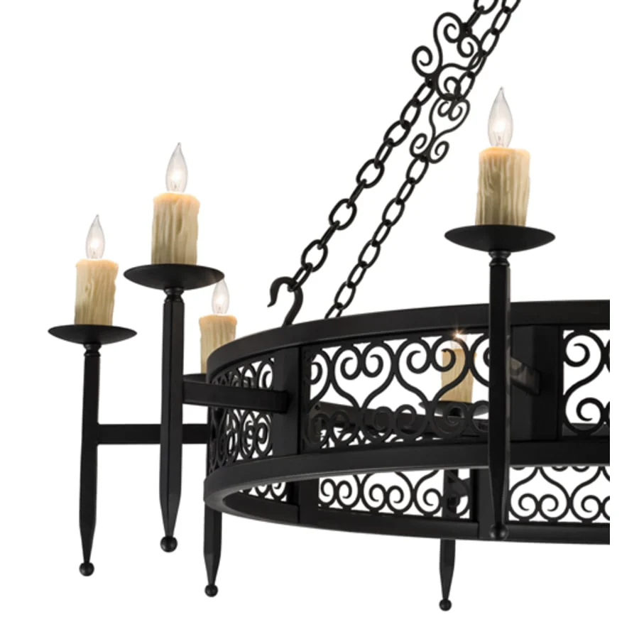Meyda Tiffany Toscano 10 Light 60" Wide Taper Candle Style Chandelier - Image 2