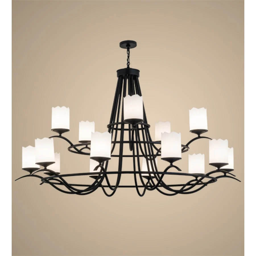 Meyda Tiffany Octavia 15 Light 78" Wide Ring Chandelier - Image 2
