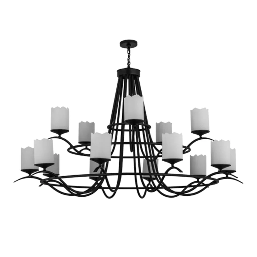 Meyda Tiffany Octavia 15 Light 78" Wide Ring Chandelier - Image 3