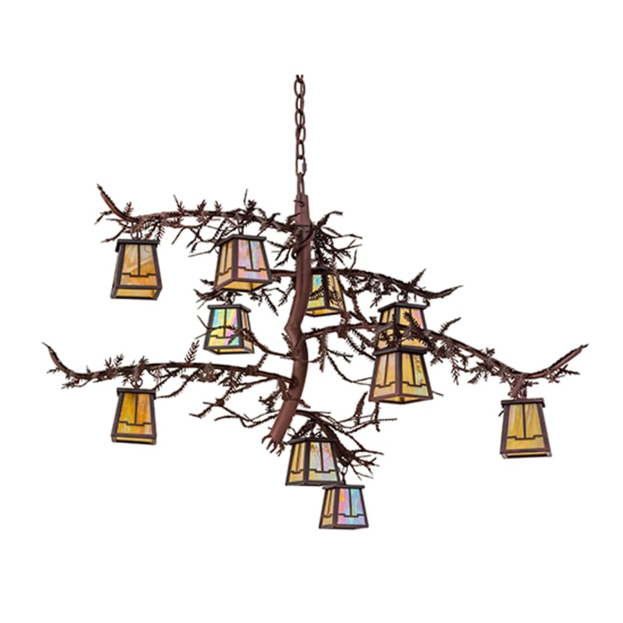 Meyda Tiffany Pine Branch Valley View 10 Light 39" Wide Chandelier - Image 3