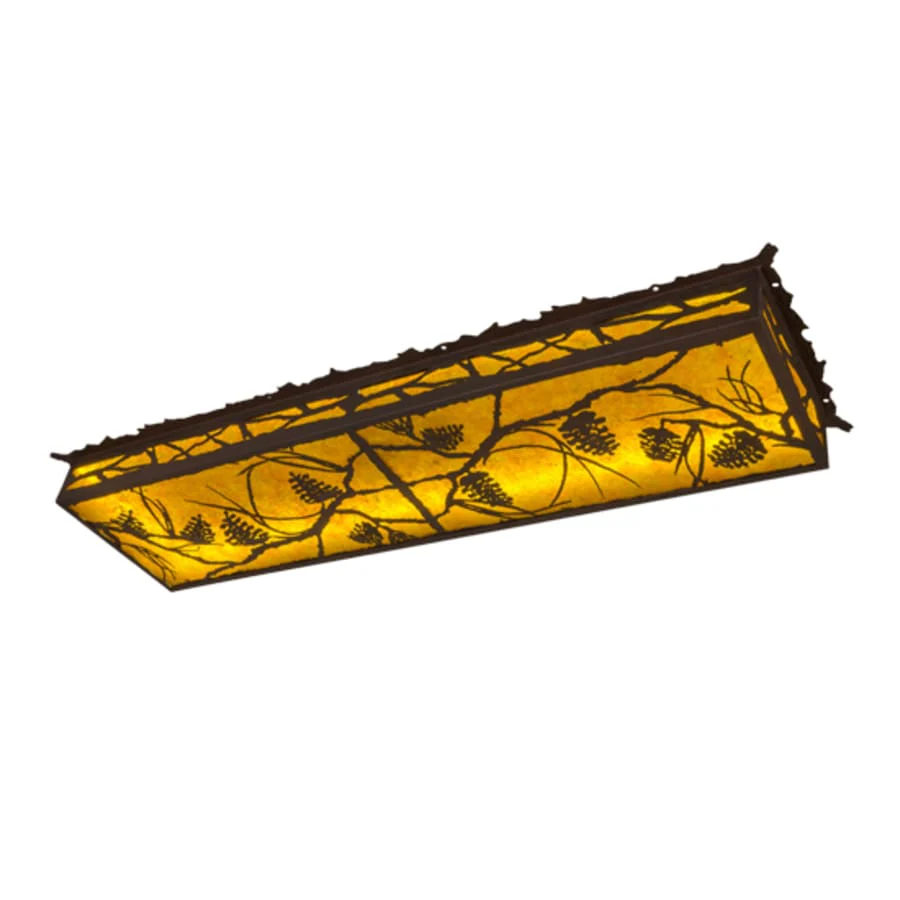 Meyda Tiffany Whispering Pines 50" Wide LED Flush Mount Ceiling Fixture - Image 1