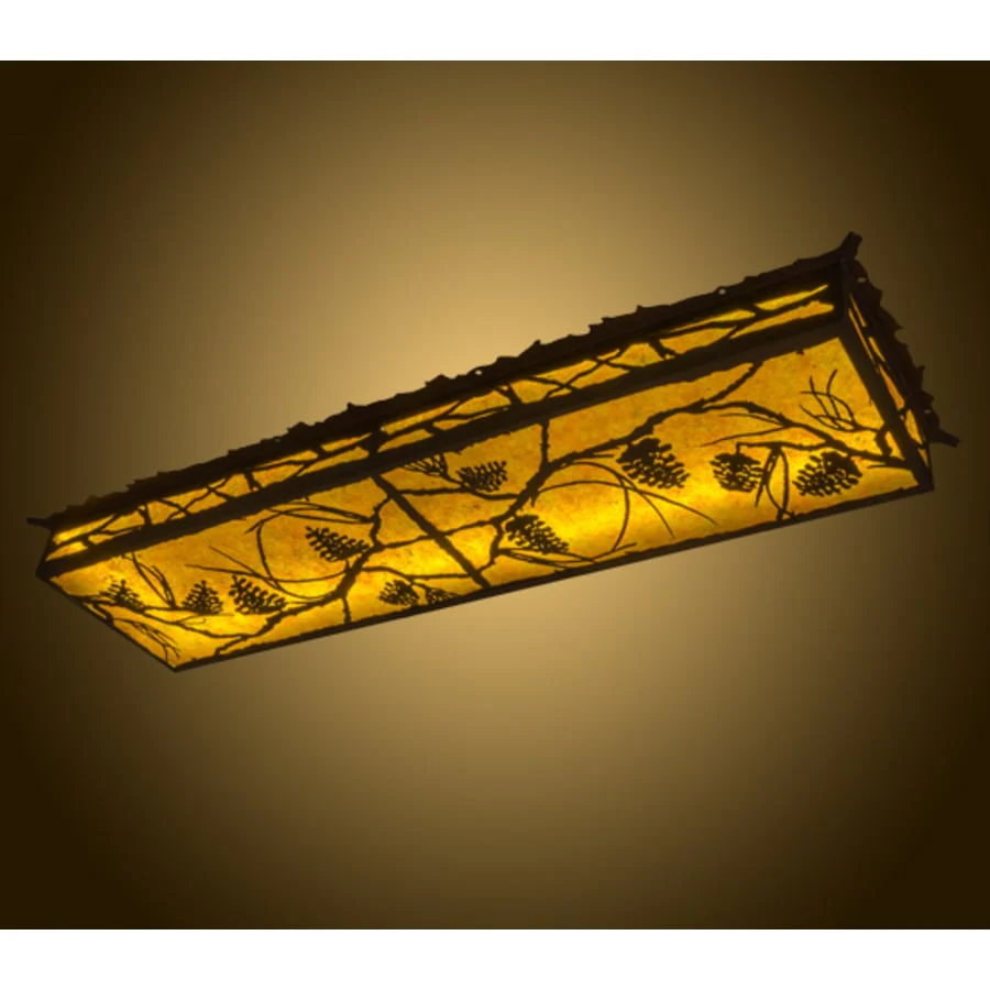 Meyda Tiffany Whispering Pines 50" Wide LED Flush Mount Ceiling Fixture - Image 2