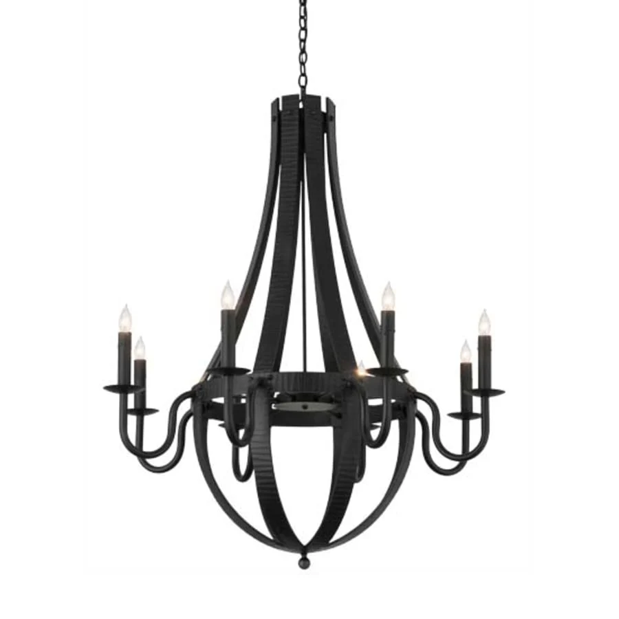 Meyda Tiffany Barrel Stave 8 Light 42" Wide Taper Candle Style Chandelier - Image 1