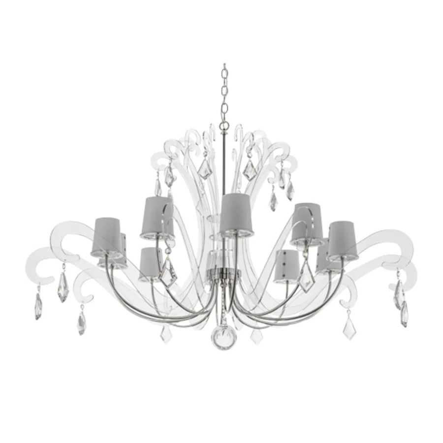 Meyda Tiffany Lienz 10 Light 55" Wide Crystal Chandelier - Image 3
