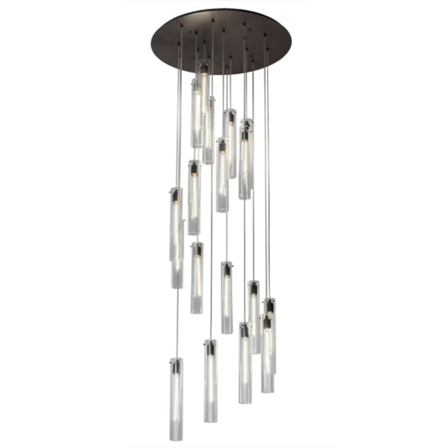 Meyda Tiffany Cilindro 18 Light 36" Wide Multi Light Pendant - Image 2