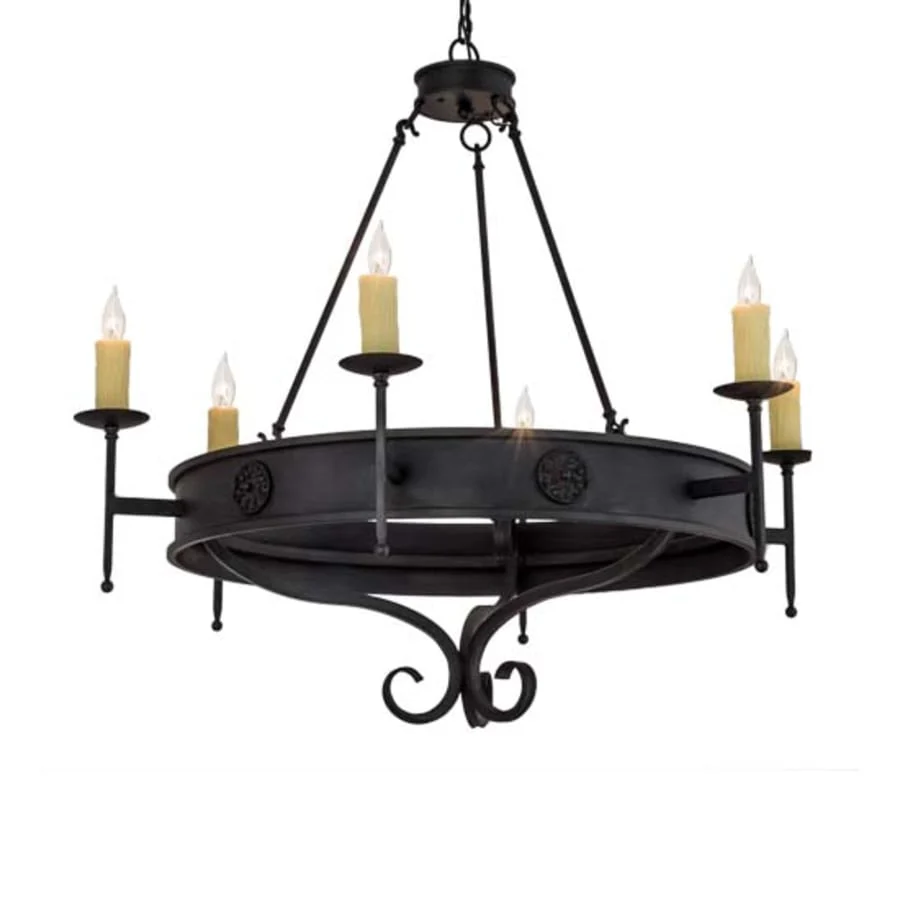 Meyda Tiffany Lorenzo 6 Light 48" Wide Taper Candle Style Chandelier - Image 1
