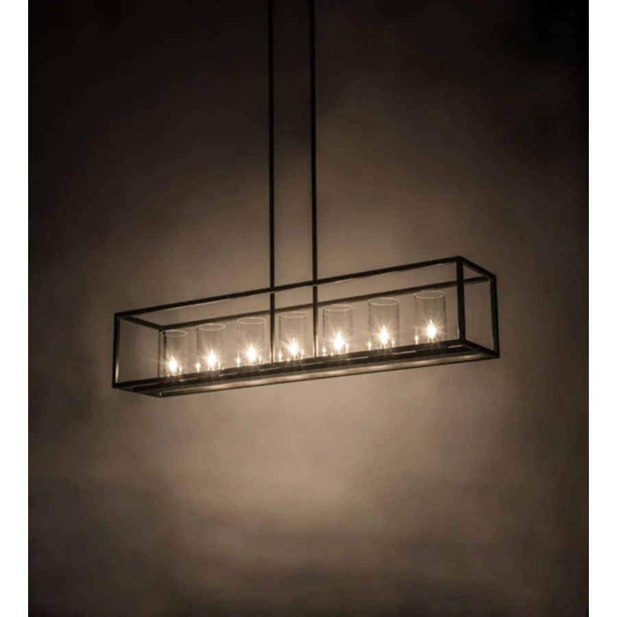 Meyda Tiffany Affinity Island 7 Light 60" Wide Taper Candle Linear Pendant - Image 1