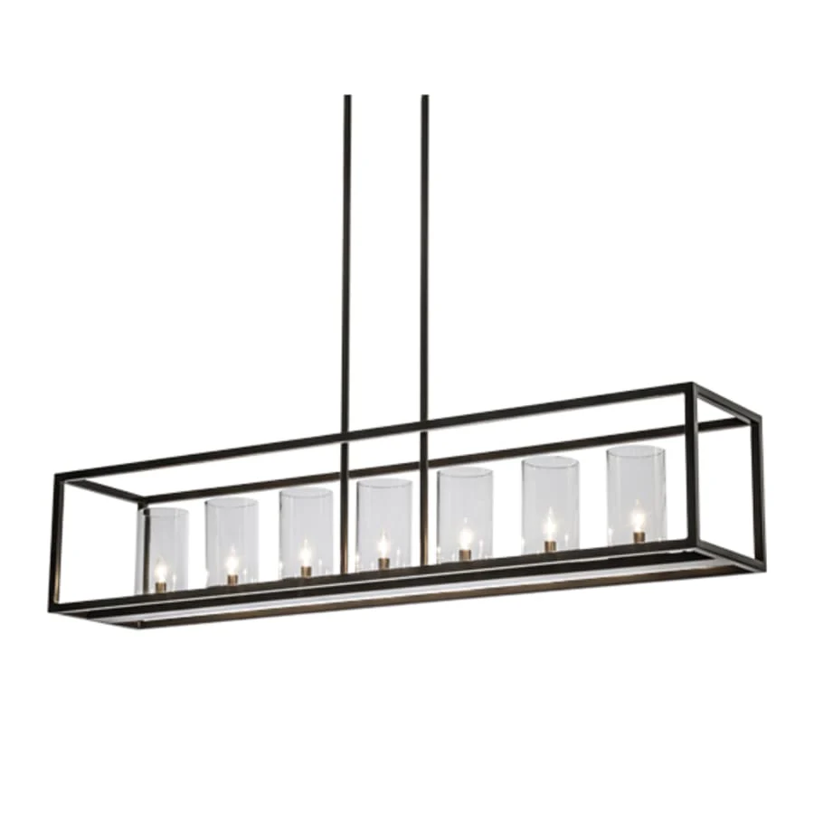Meyda Tiffany Affinity Island 7 Light 60" Wide Taper Candle Linear Pendant - Image 2