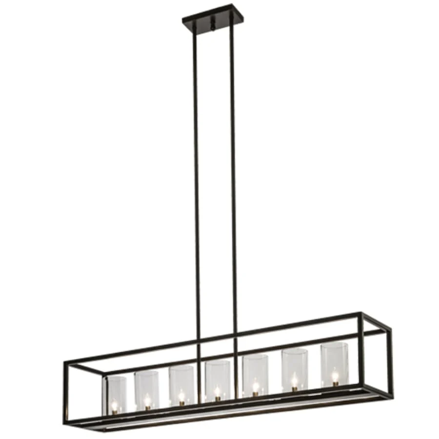 Meyda Tiffany Affinity Island 7 Light 60" Wide Taper Candle Linear Pendant - Image 3