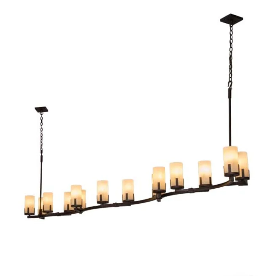 Meyda Tiffany Long Cero 14 Light 118" Wide Linear Chandelier - Image 1