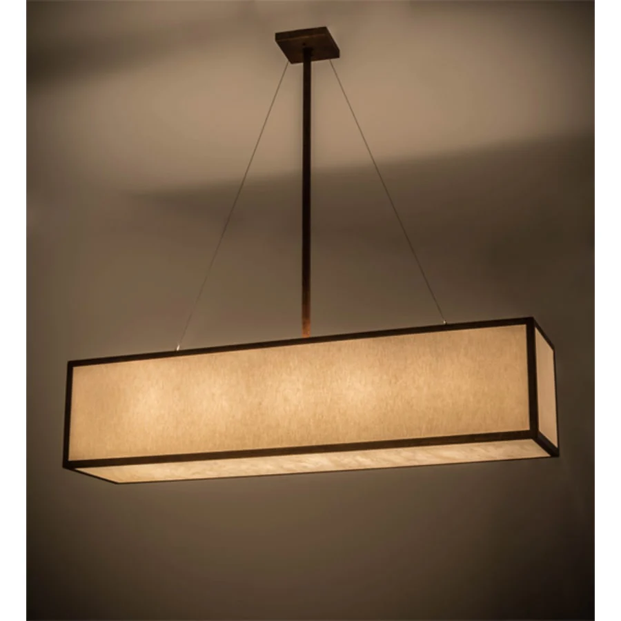 Meyda Tiffany Quadrato 5 Light 52" Wide Linear Pendant - Image 1