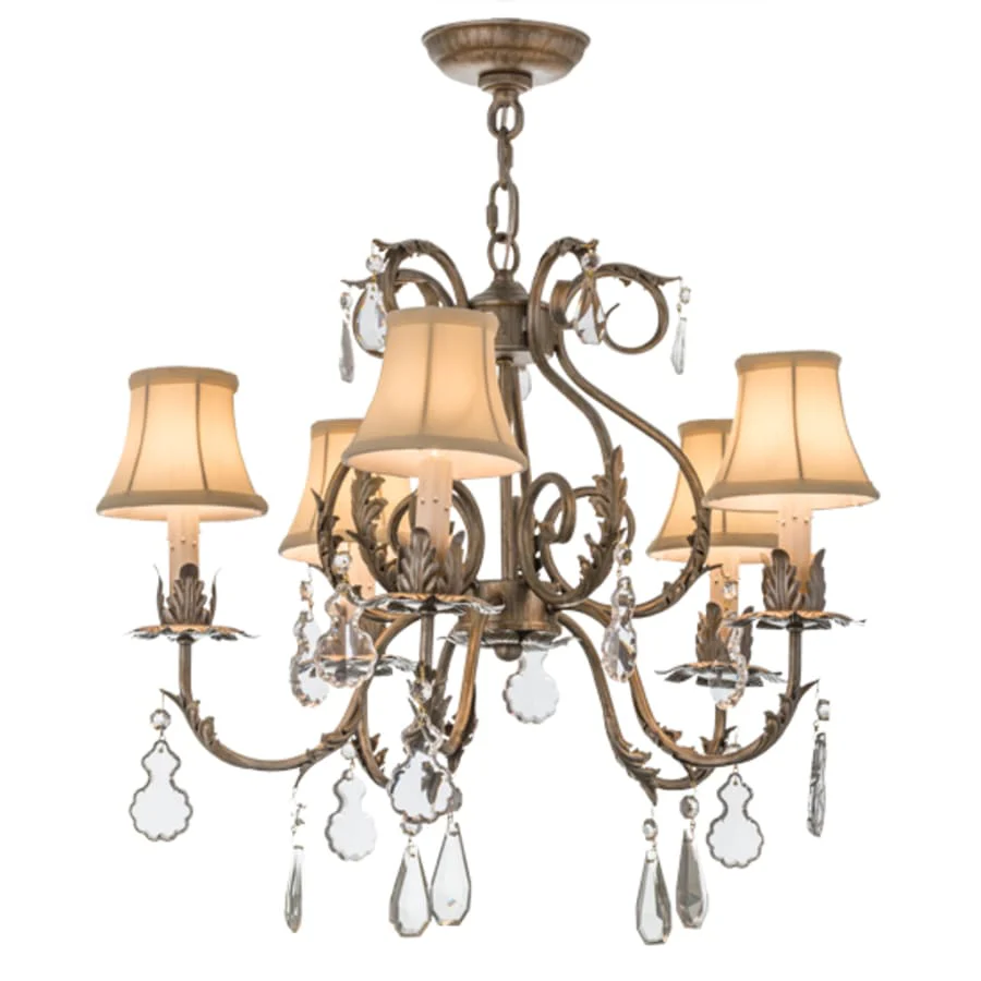 Meyda Tiffany Chantilly 5 Light 24" Wide Crystal Chandelier - Image 2