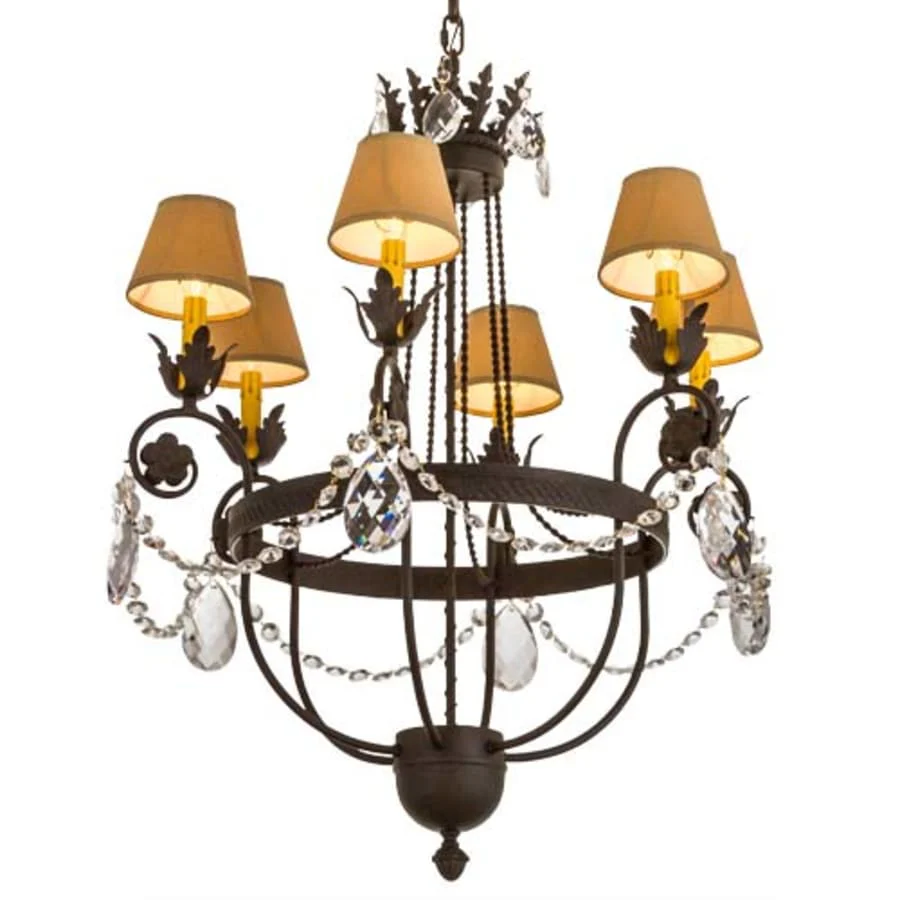 Meyda Tiffany Antonia 6 Light 28" Wide Ring Chandelier - Image 1