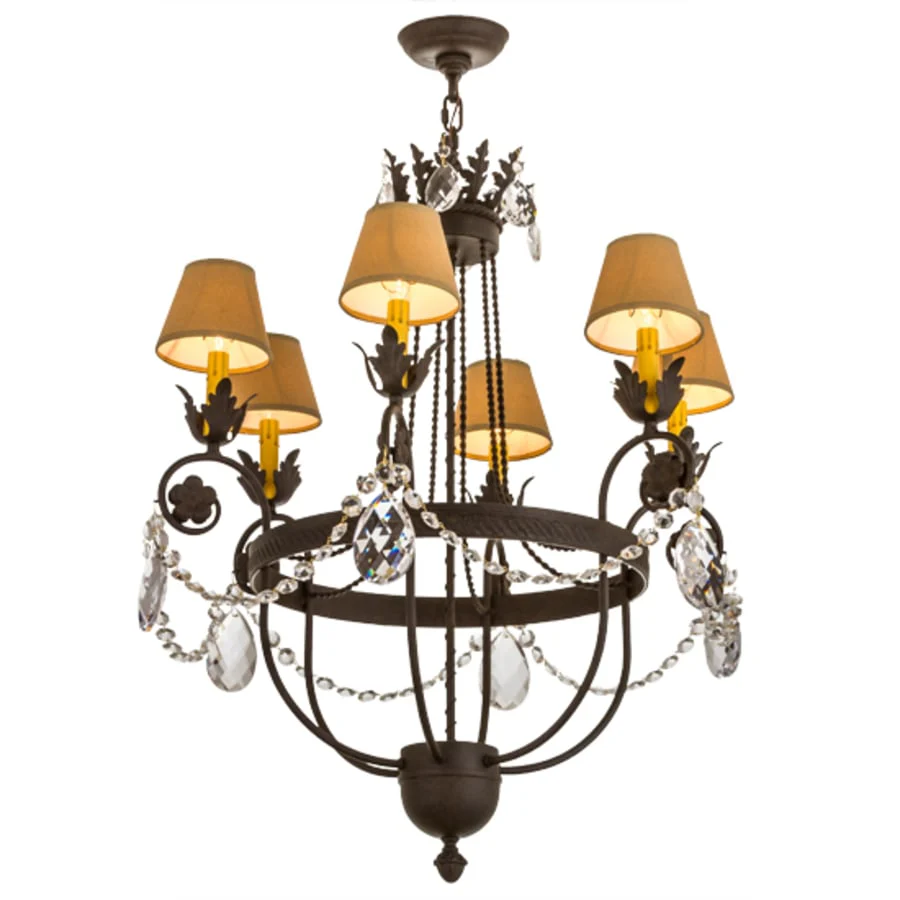 Meyda Tiffany Antonia 6 Light 28" Wide Ring Chandelier - Image 2