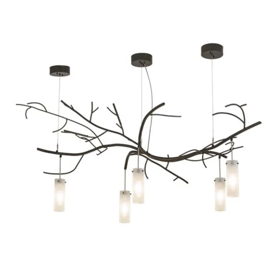 Meyda Tiffany Winter Solstice 5 Light 36" Wide Linear Chandelier - Image 1