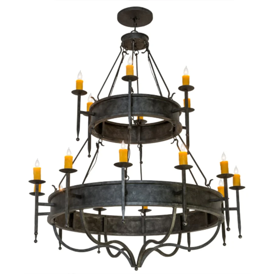 Meyda Tiffany Marta 18 Light 60" Wide Taper Candle Style Chandelier - Image 2