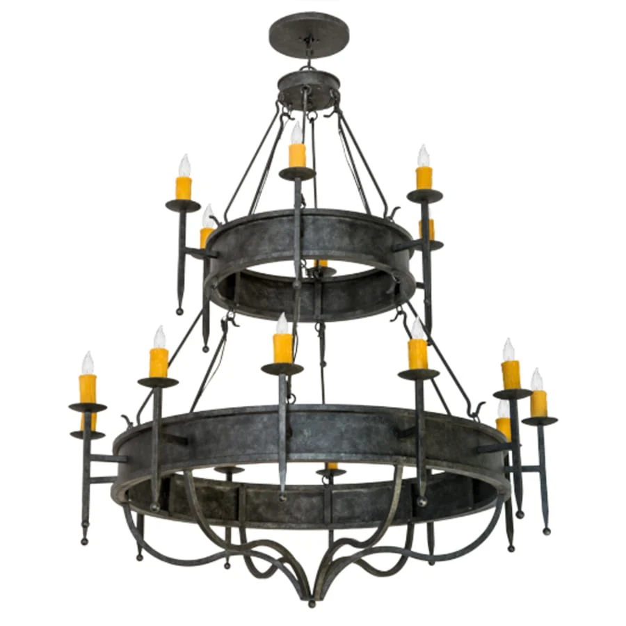 Meyda Tiffany Marta 18 Light 60" Wide Taper Candle Style Chandelier - Image 3