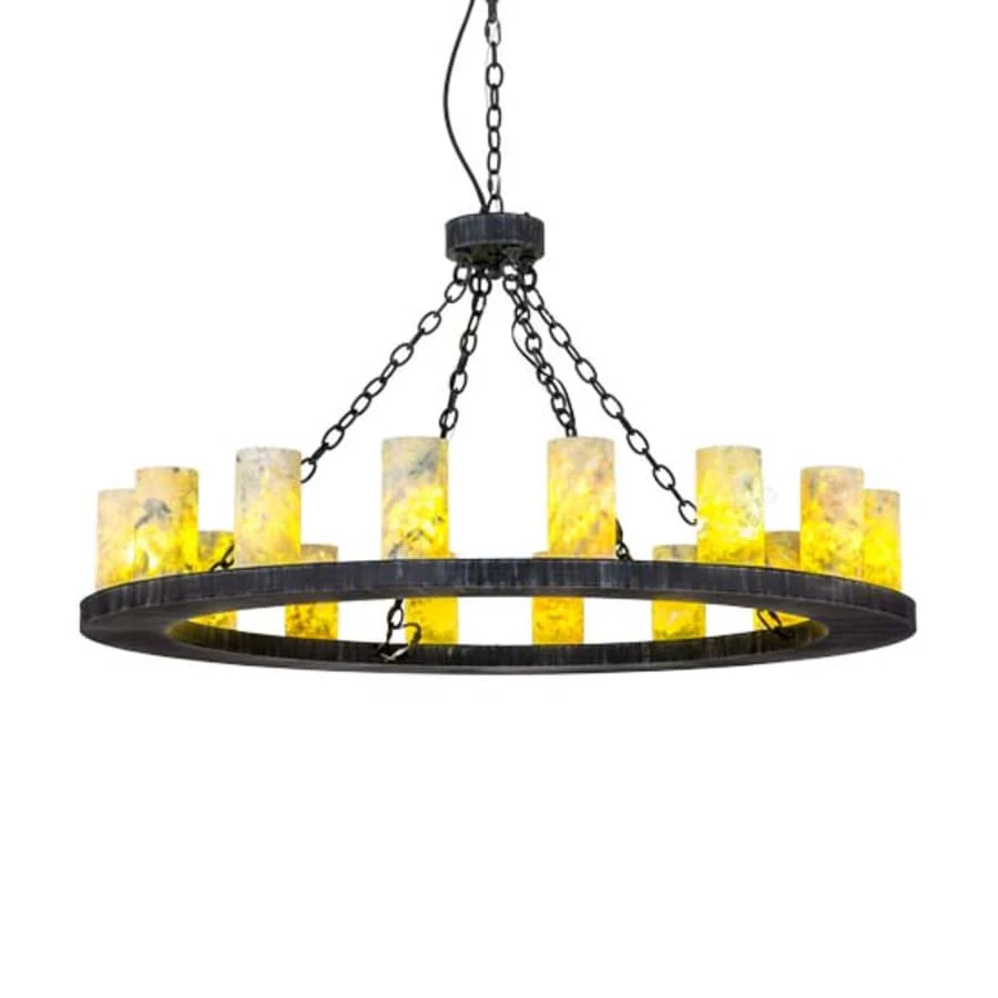 Meyda Tiffany Loxley Jadestone 16 Light 48" Wide Ring Chandelier - Image 1