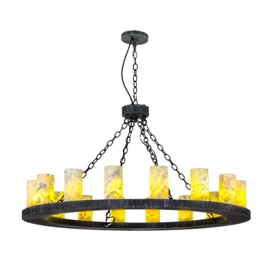 Meyda Tiffany Loxley Jadestone 16 Light 48" Wide Ring Chandelier - Image 2
