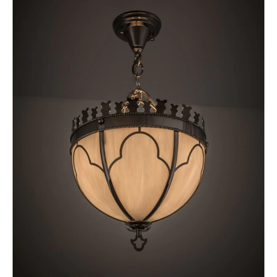 Meyda Tiffany Gothic 3 Light 14" Wide Pendant - Image 1