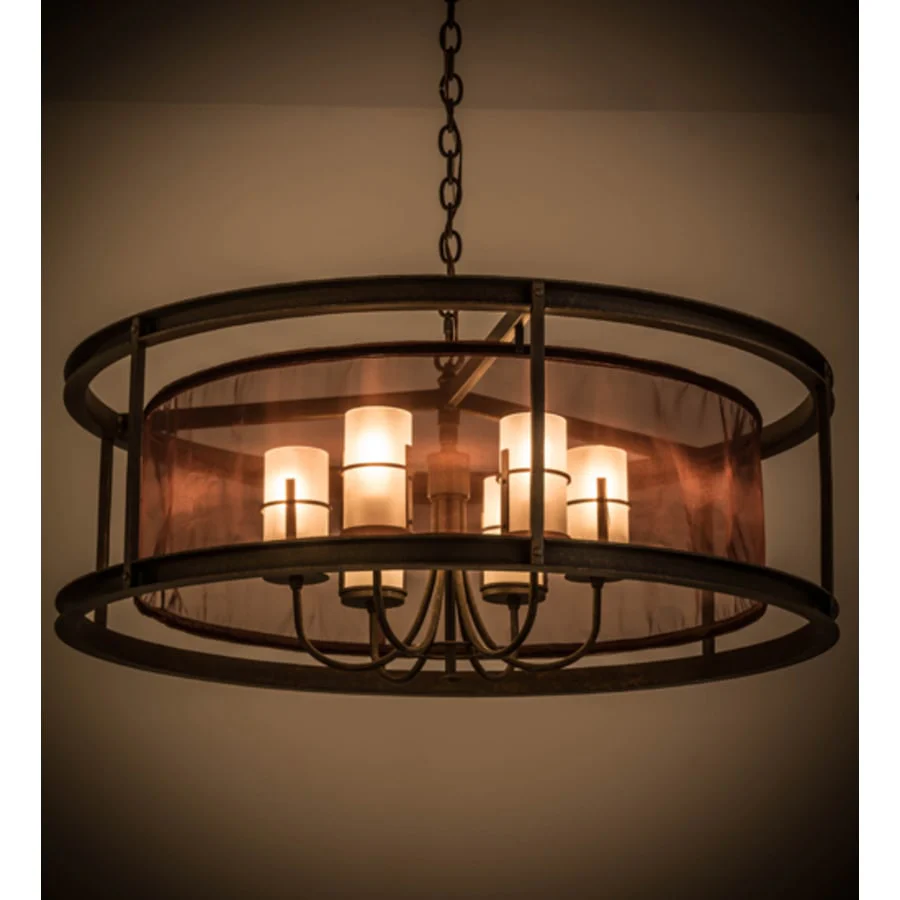 Meyda Tiffany Cordoba 6 Light 36" Wide Pillar Candle Pendant - Image 1