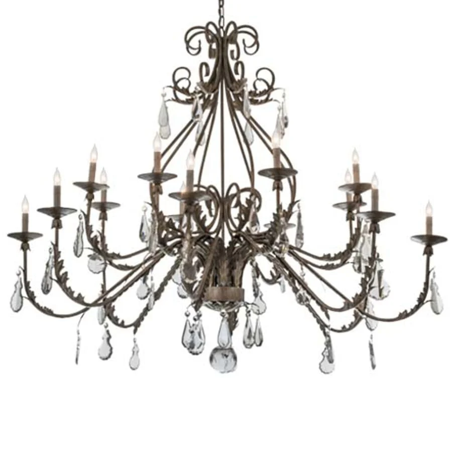 Meyda Tiffany French Elegance 16 Light 60" Wide Crystal Candle Style Chandelier - Image 1