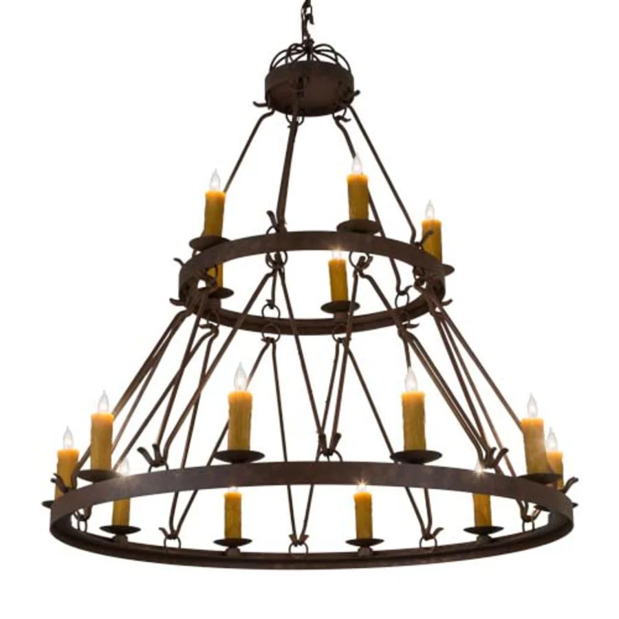 Meyda Tiffany Lakeshore 15 Light 54" Wide Taper Candle Style Chandelier - Image 1
