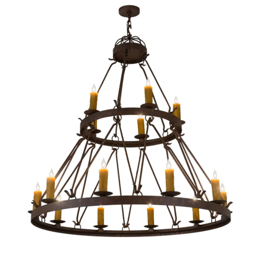 Meyda Tiffany Lakeshore 15 Light 54" Wide Taper Candle Style Chandelier - Image 2