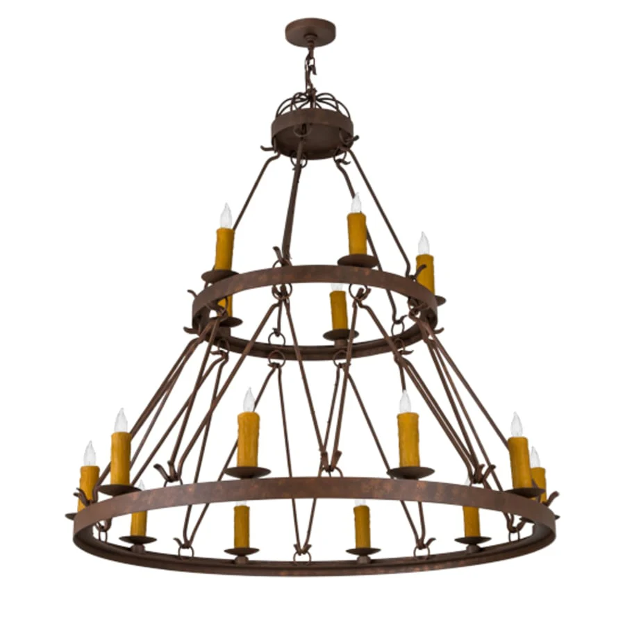 Meyda Tiffany Lakeshore 15 Light 54" Wide Taper Candle Style Chandelier - Image 3