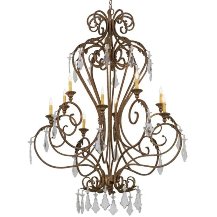Meyda Tiffany Josephine 10 Light 49" Wide Taper Candle Style Chandelier - Image 1