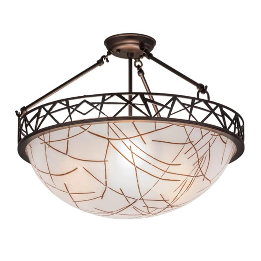 Meyda Tiffany Tracery 3 Light 22" Wide Pendant - Image 3