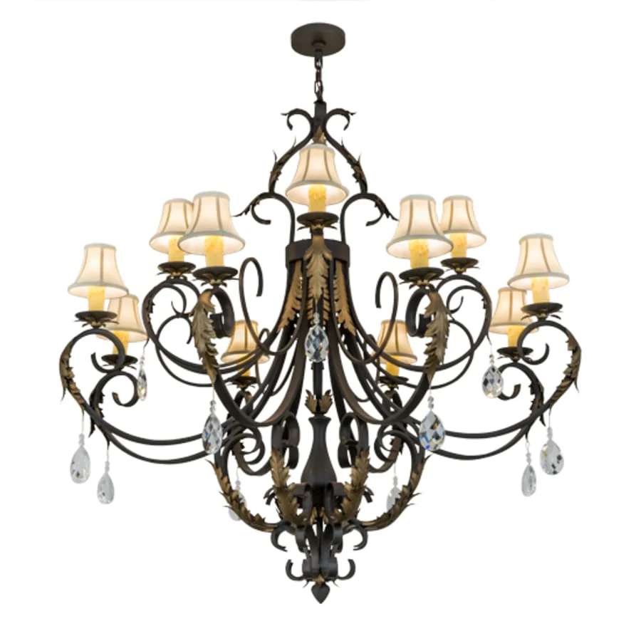 Meyda Tiffany Ingrid 12 Light 54" Wide Crystal Chandelier - Image 2