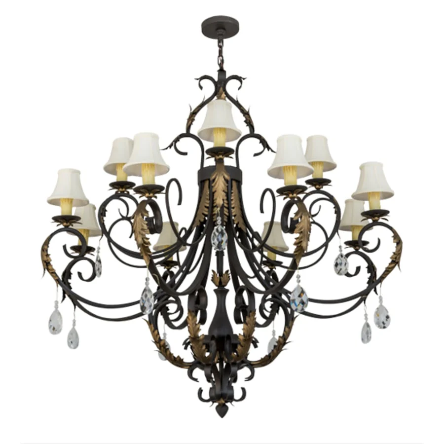 Meyda Tiffany Ingrid 12 Light 54" Wide Crystal Chandelier - Image 3