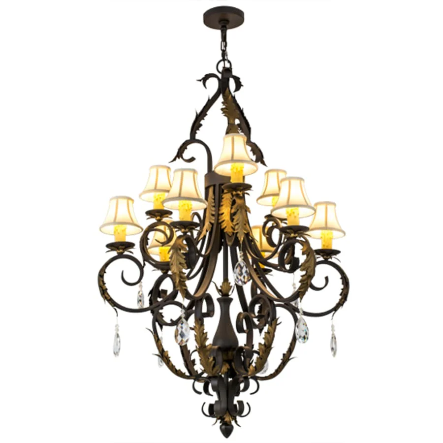 Meyda Tiffany Ingrid 9 Light 36" Wide Crystal Chandelier - Image 2