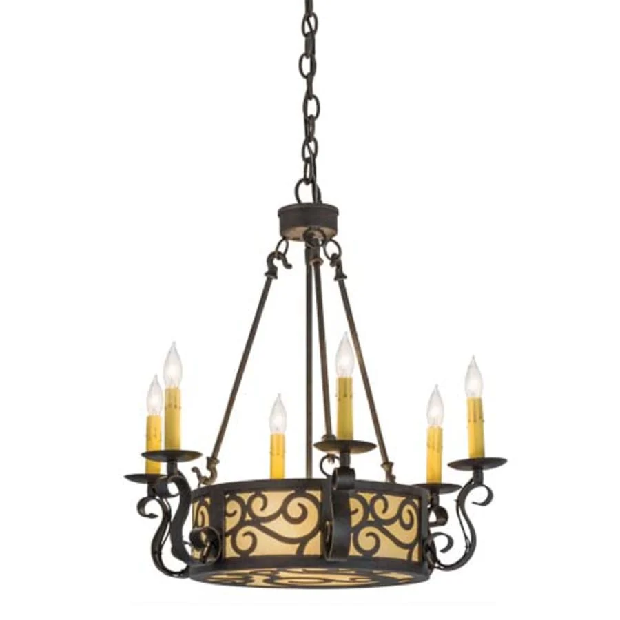 Meyda Tiffany Delano 6 Light 24" Wide Taper Candle Style Chandelier - Image 1