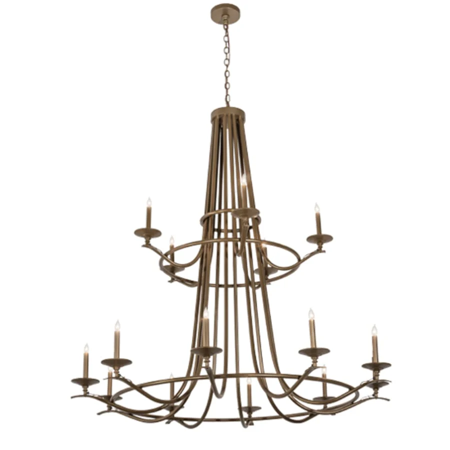 Meyda Tiffany Octavia 15 Light 60" Wide Taper Candle Style Chandelier - Image 2