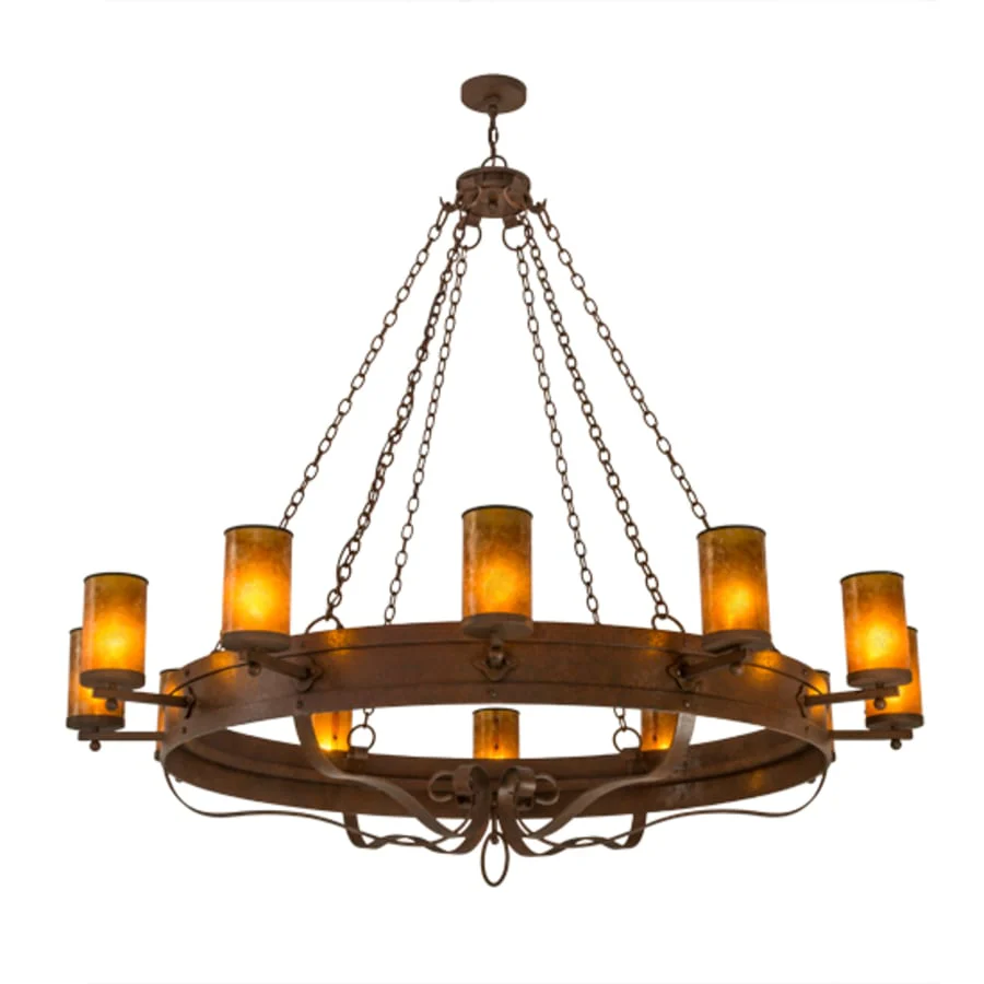 Meyda Tiffany Parnella 12 Light 72" Wide Ring Chandelier - Image 2