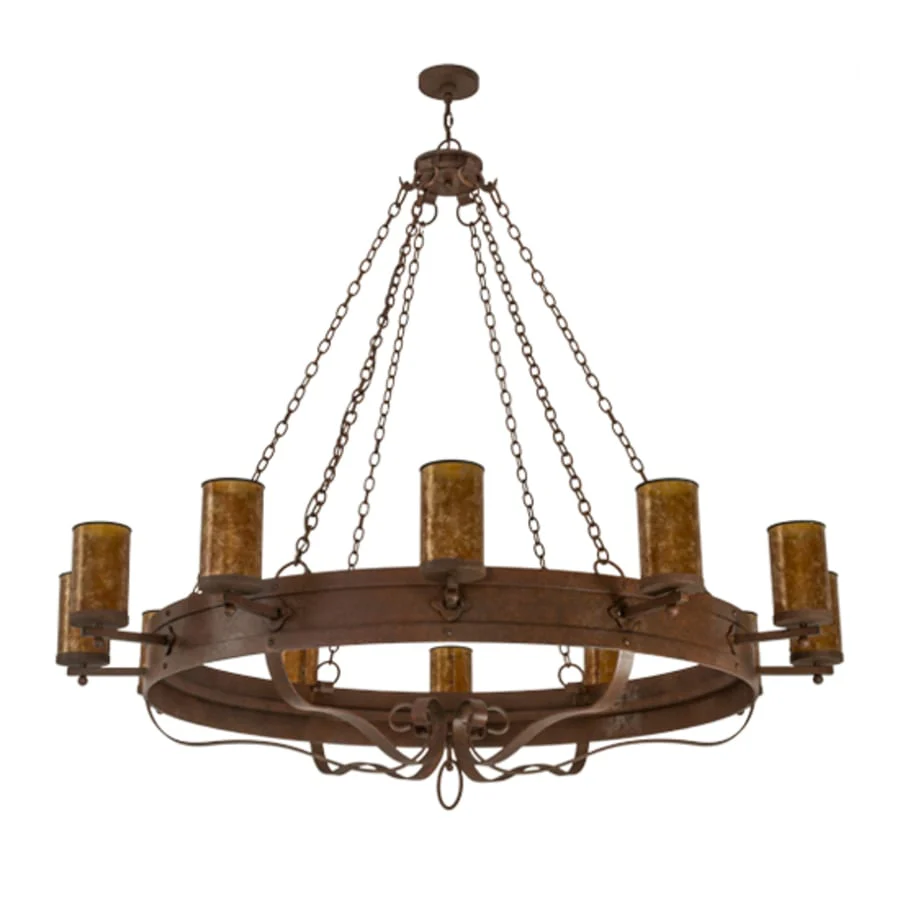Meyda Tiffany Parnella 12 Light 72" Wide Ring Chandelier - Image 3
