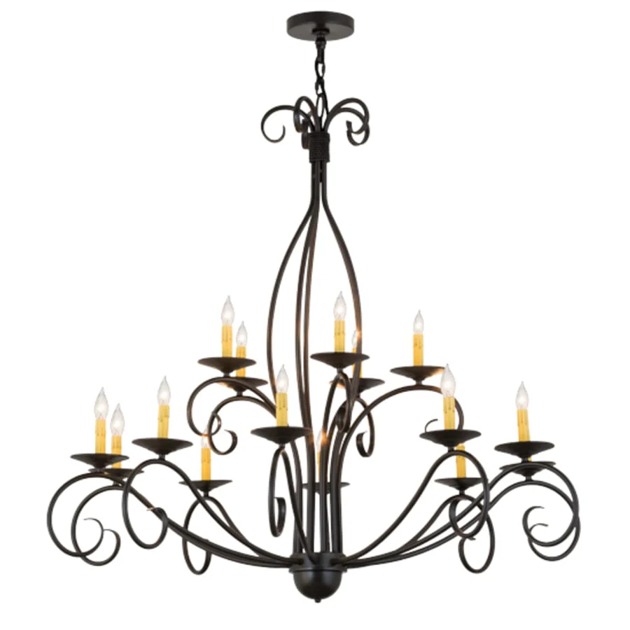 Meyda Tiffany Sienna 15 Light 48" Wide Taper Candle Style Chandelier - Image 2