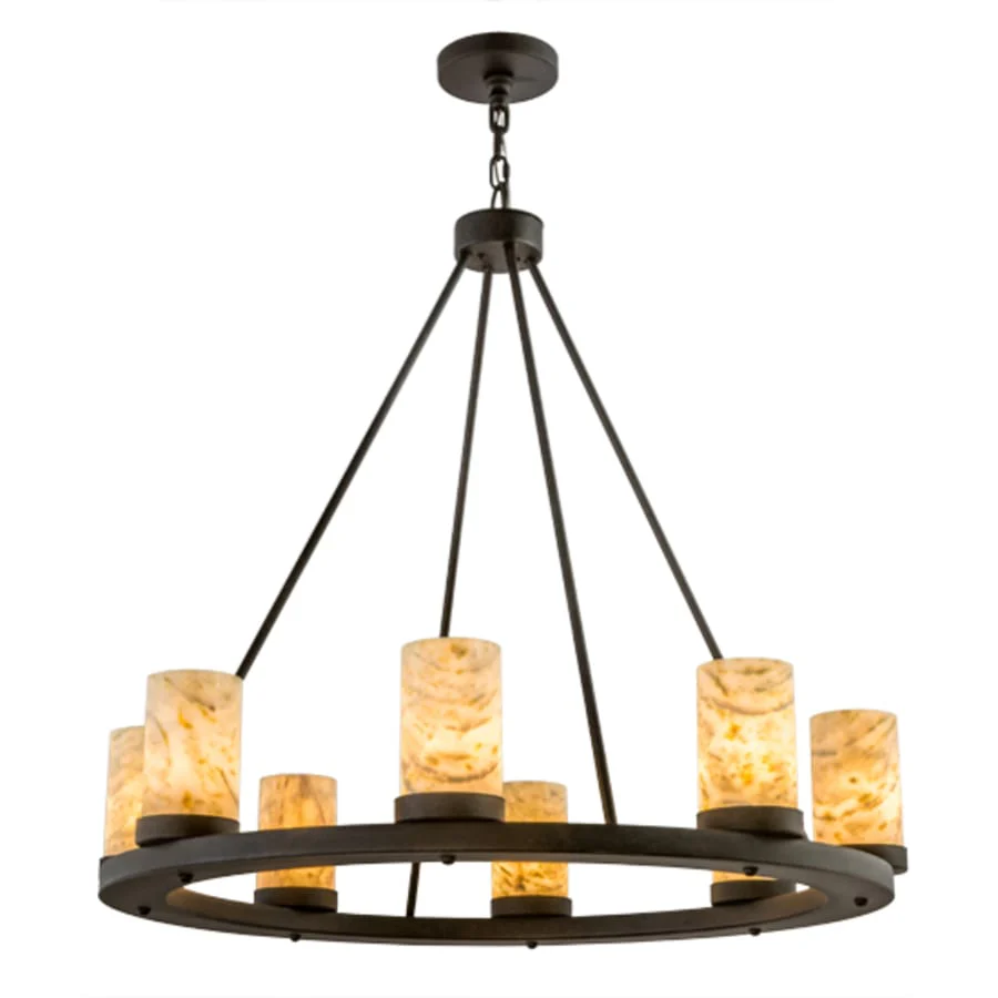 Meyda Tiffany Loxley Jadestone 8 Light 38" Wide Ring Chandelier - Image 2