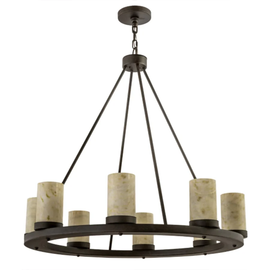 Meyda Tiffany Loxley Jadestone 8 Light 38" Wide Ring Chandelier - Image 3