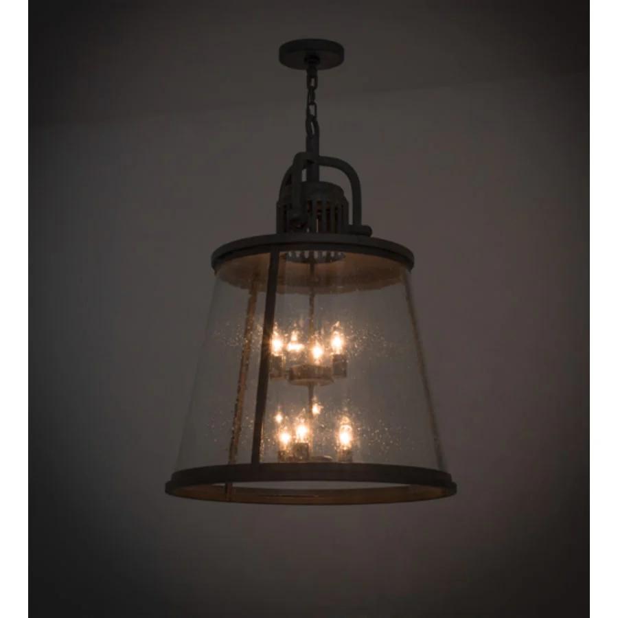 Meyda Tiffany Steadman 6 Light 26" Wide Taper Candle Pendant - Image 1