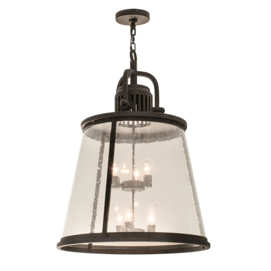 Meyda Tiffany Steadman 6 Light 26" Wide Taper Candle Pendant - Image 3