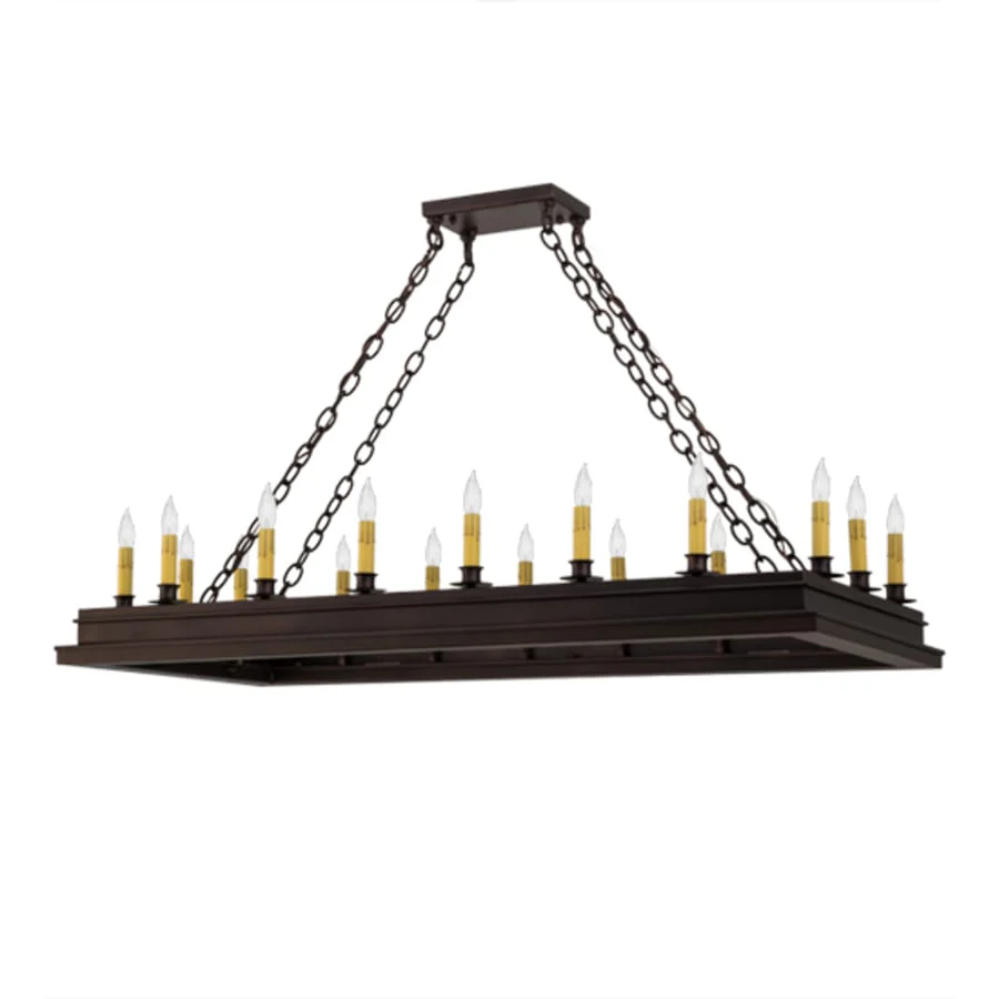 Meyda Tiffany Long Mezek 18 Light 48" Wide Taper Candle Linear Chandelier - Image 3