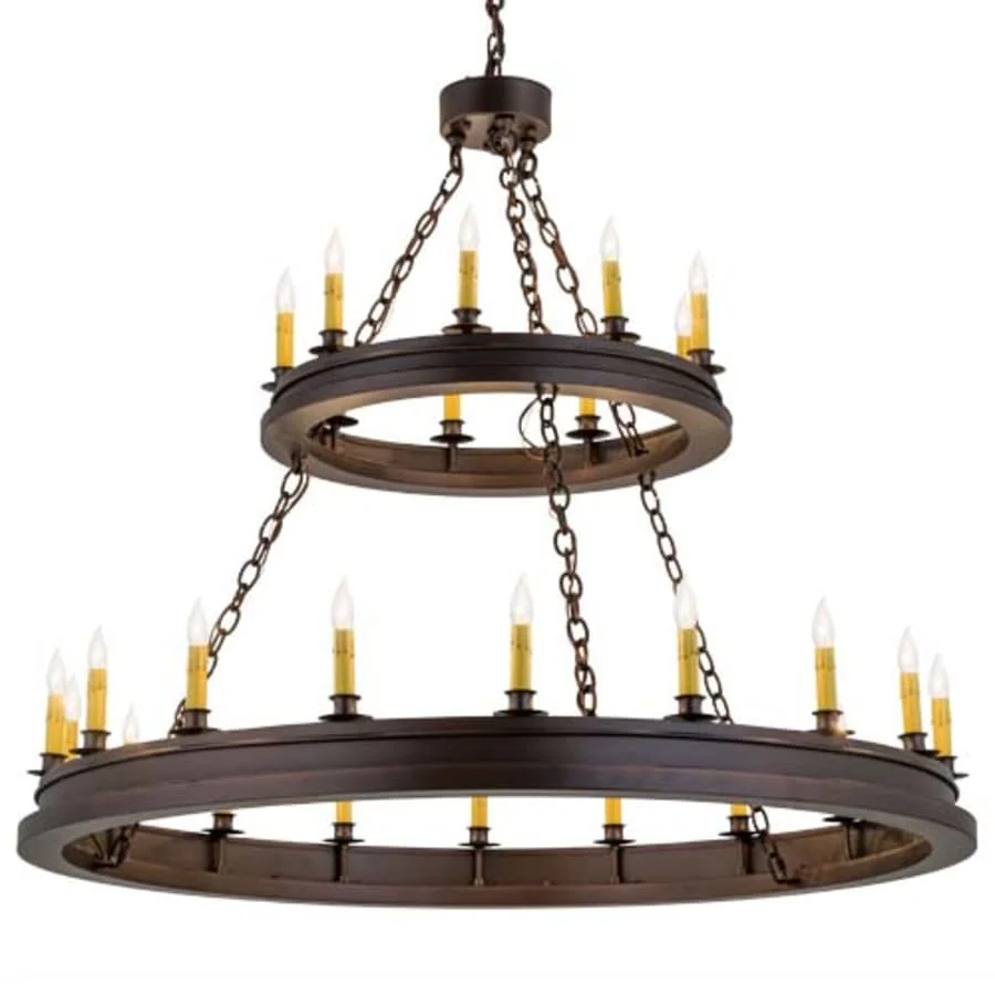 Meyda Tiffany Sullivan Ranch 27 Light 48″ Wide Taper Candle Style Chandelier