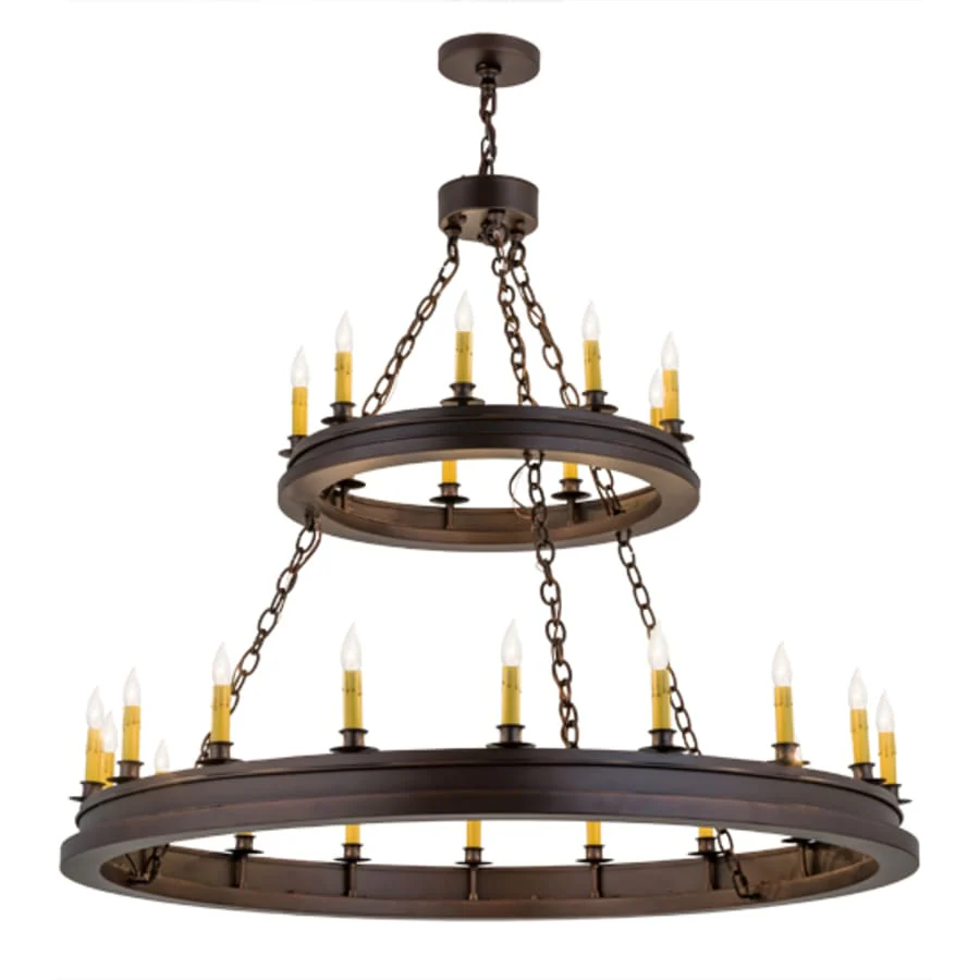 Meyda Tiffany Sullivan Ranch 27 Light 48" Wide Taper Candle Style Chandelier - Image 2