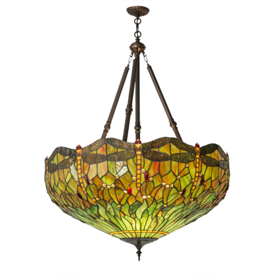 Meyda Tiffany Tiffany Hanginghead Dragonfly 4 Light 38" Wide Pendant - Image 2