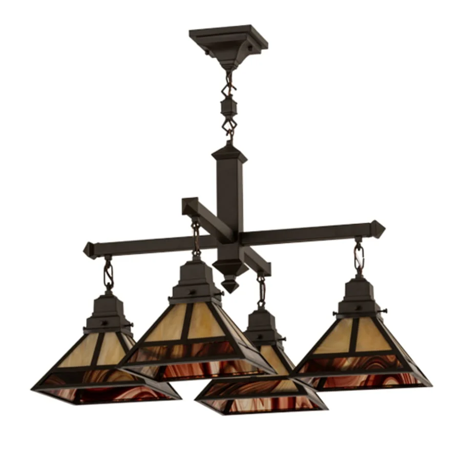 Meyda Tiffany T Mission 4 Light 43" Wide Chandelier - Image 3