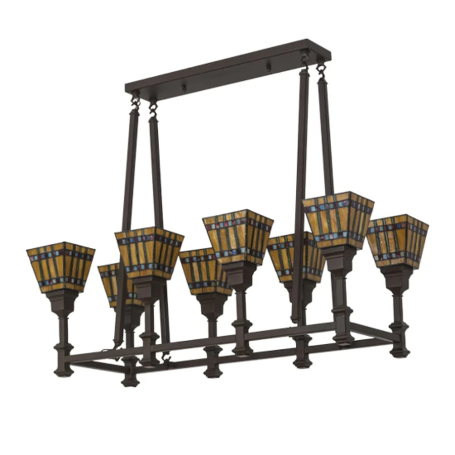 Meyda Tiffany Long Prairie Corn 8 Light 38" Wide Linear Chandelier - Image 3